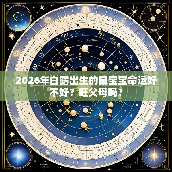 2026年白露出生的鼠宝宝命运好不好？旺父母吗？