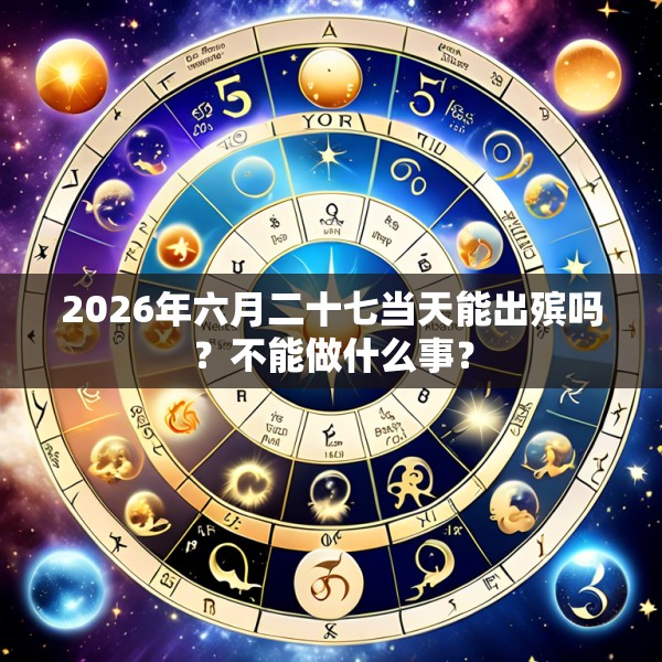 2026年六月二十七当天能出殡吗?不能做什么事?