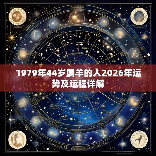 1979年44岁属羊的人2026年运势及运程详解
