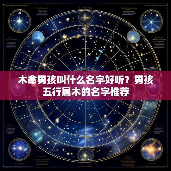 木命男孩叫什么名字好听？男孩五行属木的名字推荐