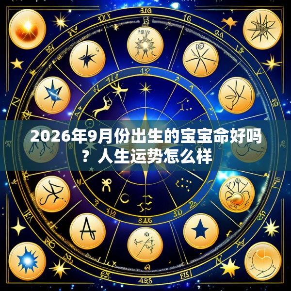 2026年9月份出生的宝宝命好吗？人生运势怎么样