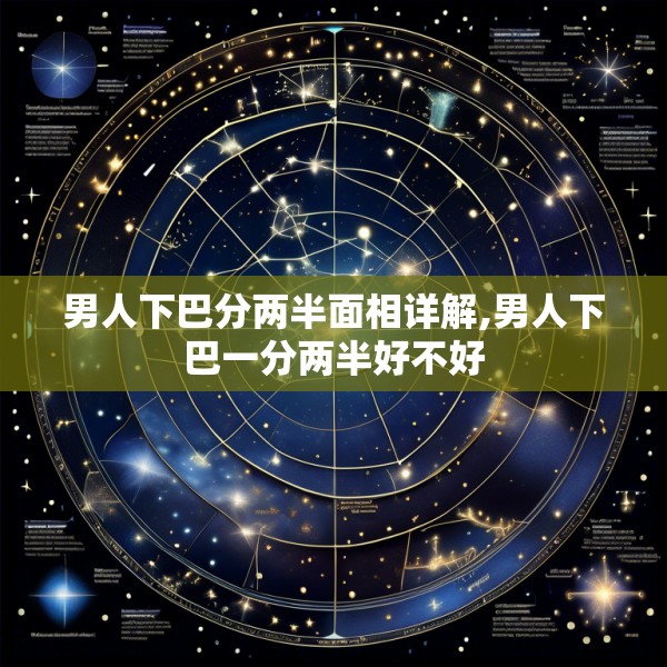 男人下巴分两半面相详解,男人下巴一分两半好不好