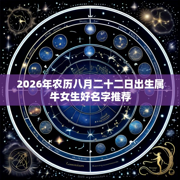 2026年农历八月二十二日出生属牛女生好名字推荐