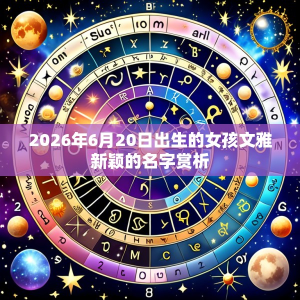 2026年6月20日出生的女孩文雅新颖的名字赏析