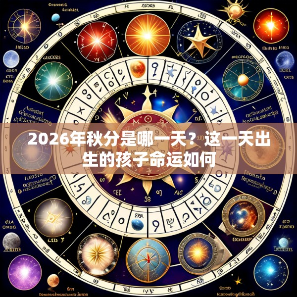 2026年秋分是哪一天？这一天出生的孩子命运如何