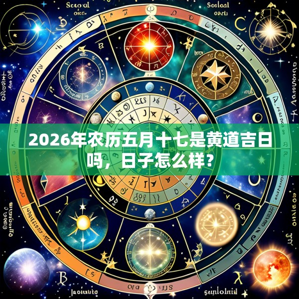 2026年农历五月十七是黄道吉日吗，日子怎么样？