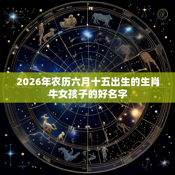 2026年农历六月十五出生的生肖牛女孩子的好名字