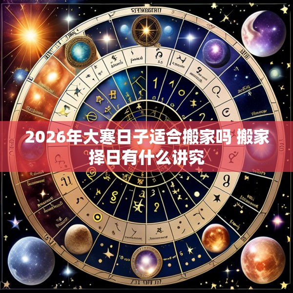 2026年大寒日子适合搬家吗 搬家择日有什么讲究