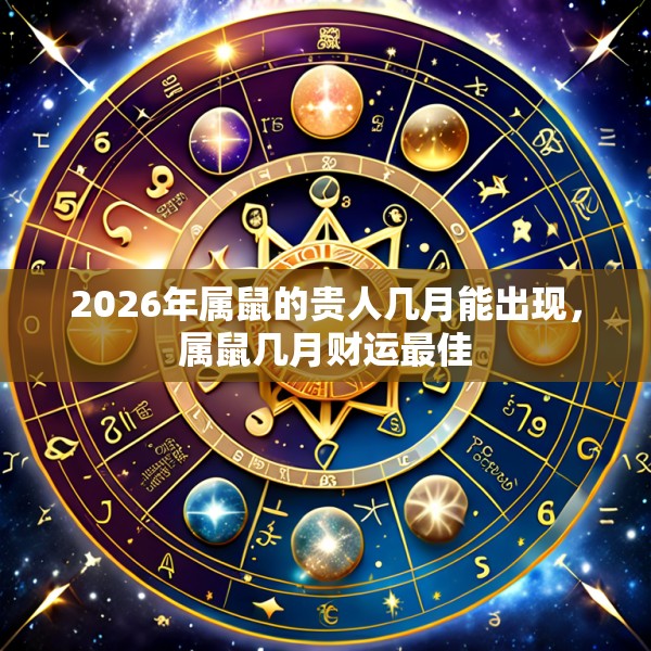 2026年属鼠的贵人几月能出现，属鼠几月财运最佳