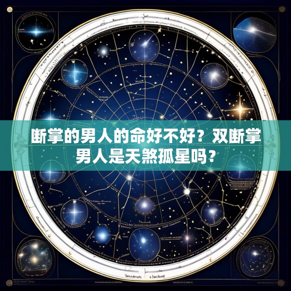 断掌的男人的命好不好？双断掌男人是天煞孤星吗？