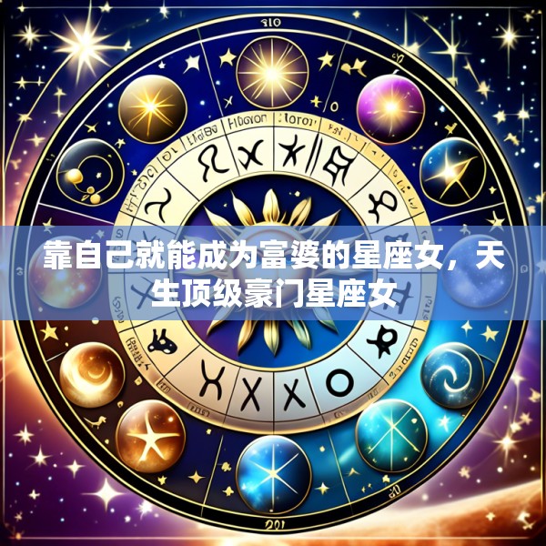 靠自己就能成为富婆的星座女，天生顶级豪门星座女