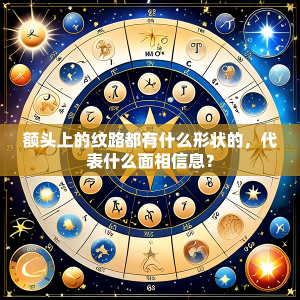 额头上的纹路都有什么形状的，代表什么面相信息？