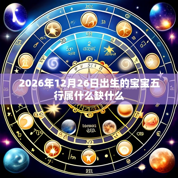 2026年12月26日出生的宝宝五行属什么缺什么