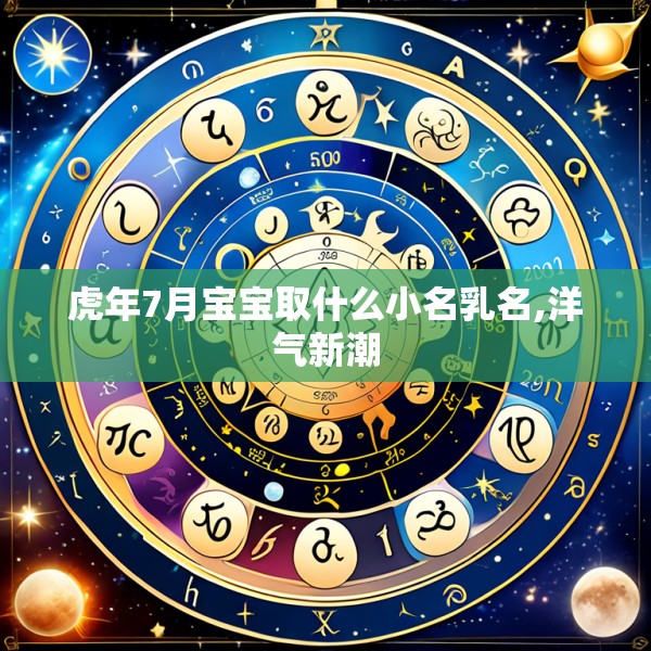 虎年7月宝宝取什么小名乳名,洋气新潮