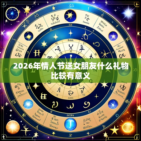 2026年情人节送女朋友什么礼物比较有意义