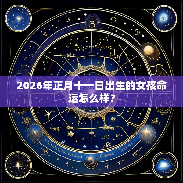 2026年正月十一日出生的女孩命运怎么样?
