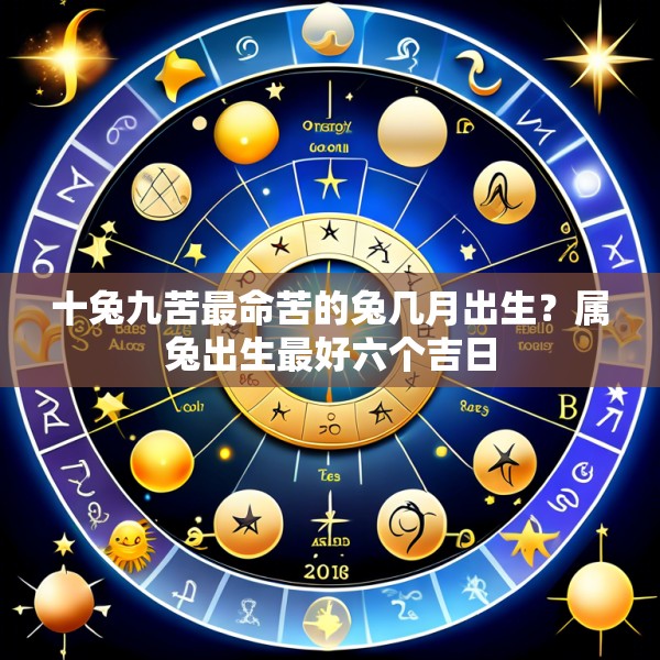 十兔九苦最命苦的兔几月出生?属兔出生最好六个吉日