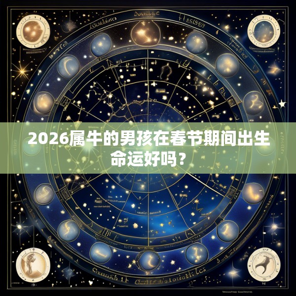 2026属牛的男孩在春节期间出生命运好吗？