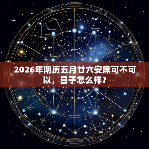 2026年阴历五月廿六安床可不可以，日子怎么样？