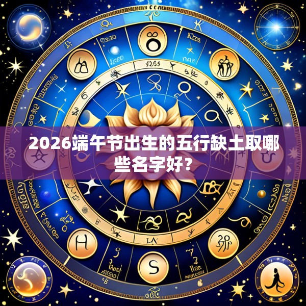 2026端午节出生的五行缺土取哪些名字好?