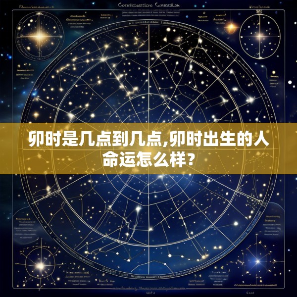 卯时是几点到几点,卯时出生的人命运怎么样?
