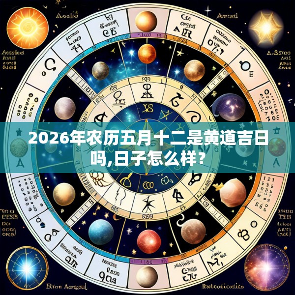 2026年农历五月十二是黄道吉日吗,日子怎么样？