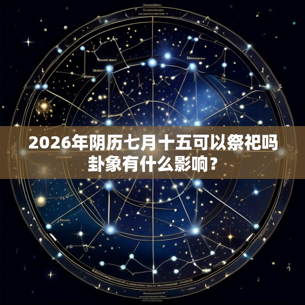 2026年阴历七月十五可以祭祀吗卦象有什么影响？