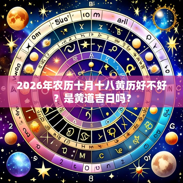 2026年农历十月十八黄历好不好？是黄道吉日吗？