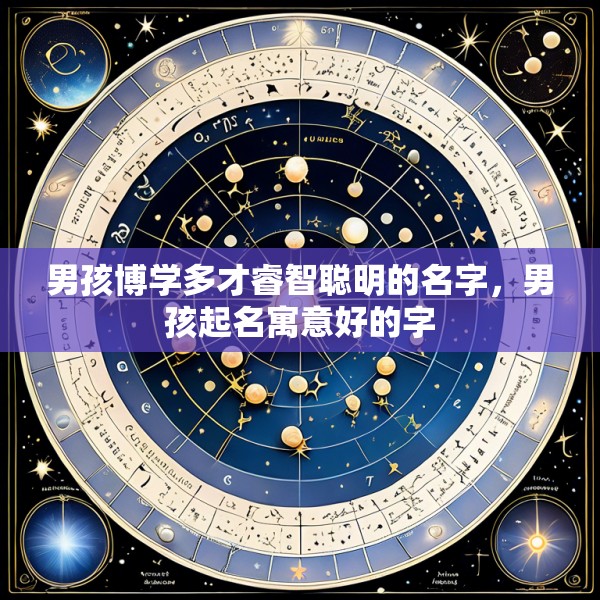男孩博学多才睿智聪明的名字，男孩起名寓意好的字