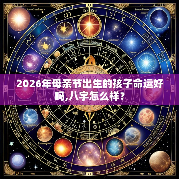 2026年母亲节出生的孩子命运好吗,八字怎么样？