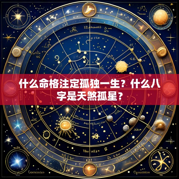 什么命格注定孤独一生？什么八字是天煞孤星？