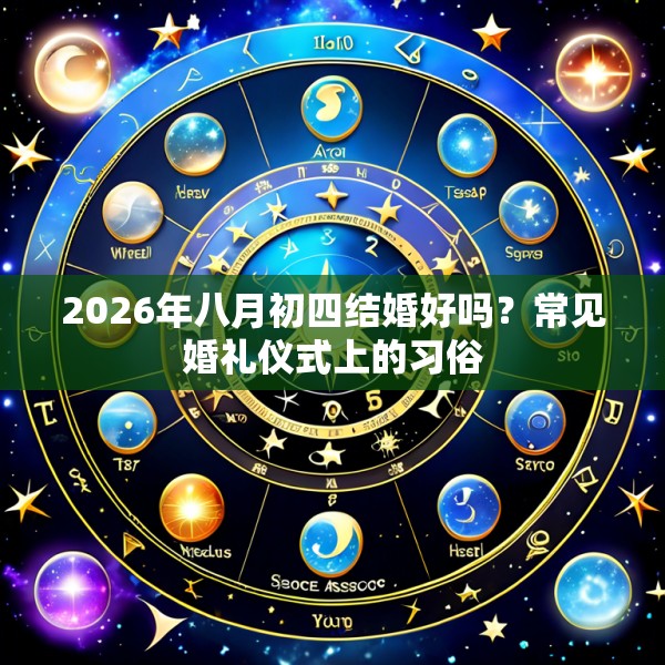 2026年八月初四结婚好吗?常见婚礼仪式上的习俗