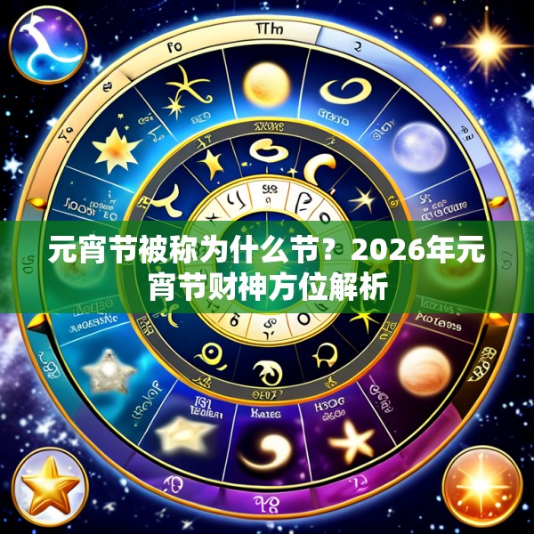 元宵节被称为什么节?2026年元宵节财神方位解析