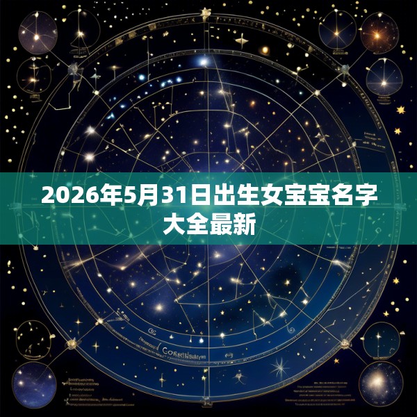 2026年5月31日出生女宝宝名字大全最新
