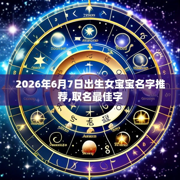 2026年6月7日出生女宝宝名字推荐,取名最佳字