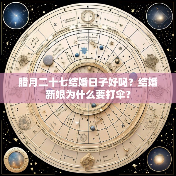 腊月二十七结婚日子好吗?结婚新娘为什么要打伞?