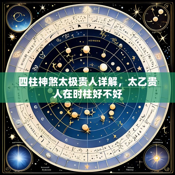 四柱神煞太极贵人详解,太乙贵人在时柱好不好