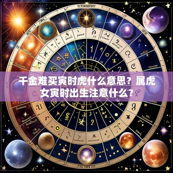 千金难买寅时虎什么意思?属虎女寅时出生注意什么?