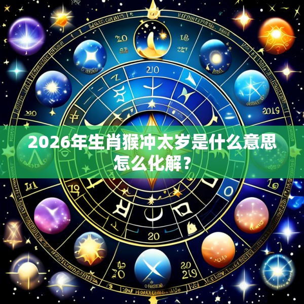 2026年生肖猴冲太岁是什么意思怎么化解？