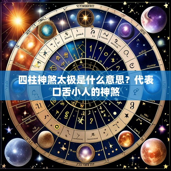 四柱神煞太极是什么意思？代表口舌小人的神煞