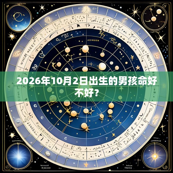 2026年10月2日出生的男孩命好不好?