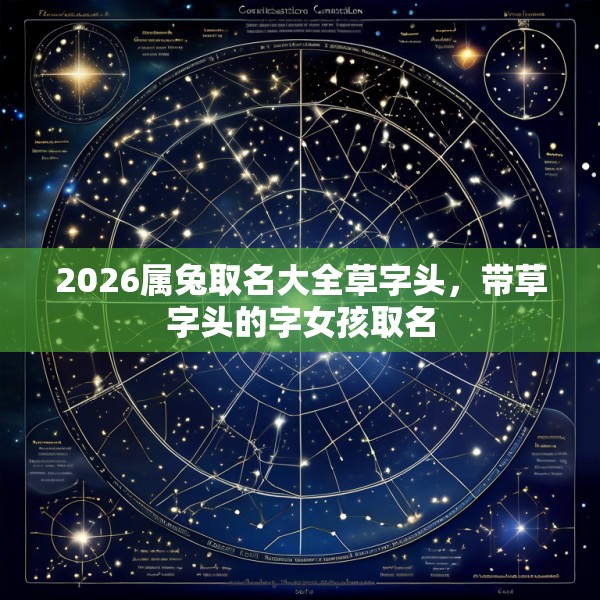 2026属兔取名大全草字头，带草字头的字女孩取名