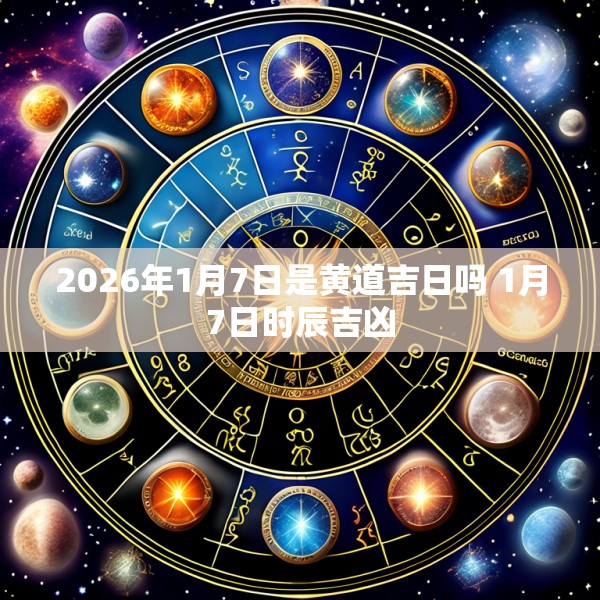 2026年1月7日是黄道吉日吗 1月7日时辰吉凶