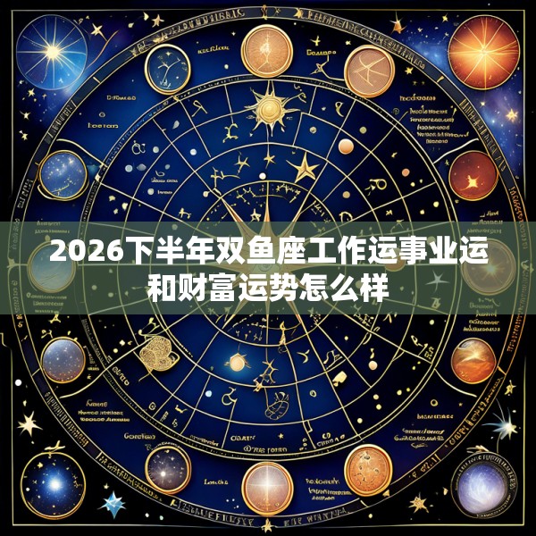 2026下半年双鱼座工作运事业运和财富运势怎么样