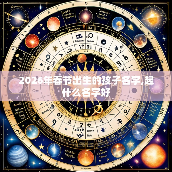 2026年春节出生的孩子名字,起什么名字好