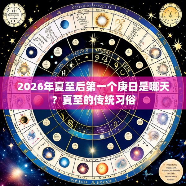 2026年夏至后第一个庚日是哪天？夏至的传统习俗