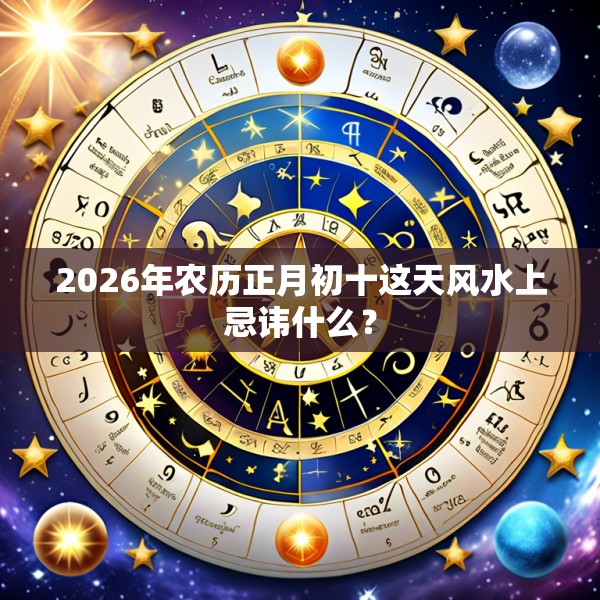 2026年农历正月初十这天风水上忌讳什么?