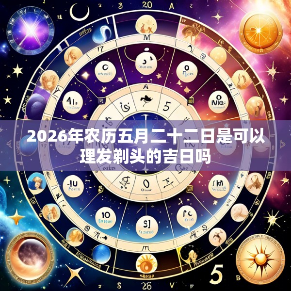 2026年农历五月二十二日是可以理发剃头的吉日吗