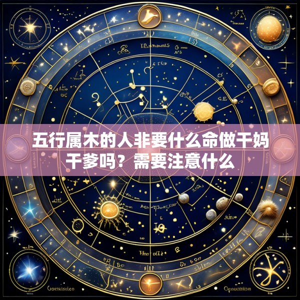 五行属木的人非要什么命做干妈干爹吗?需要注意什么