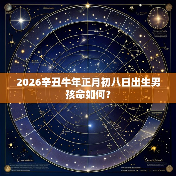 2026辛丑牛年正月初八日出生男孩命如何?